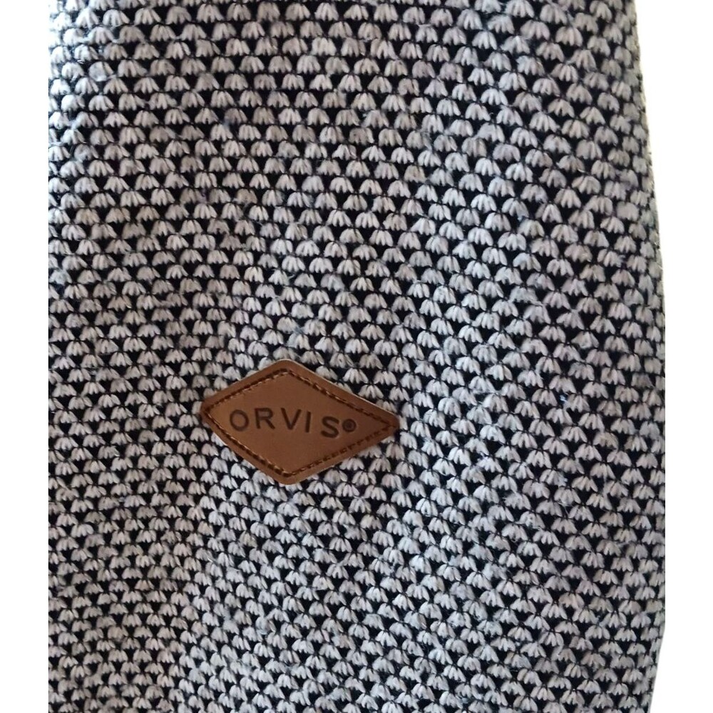 Orvis Men’s Quarter Zip Gray Brighton Sherpa Lined Pullover Sweater Sz XL Jacket - Picture 7 of 8